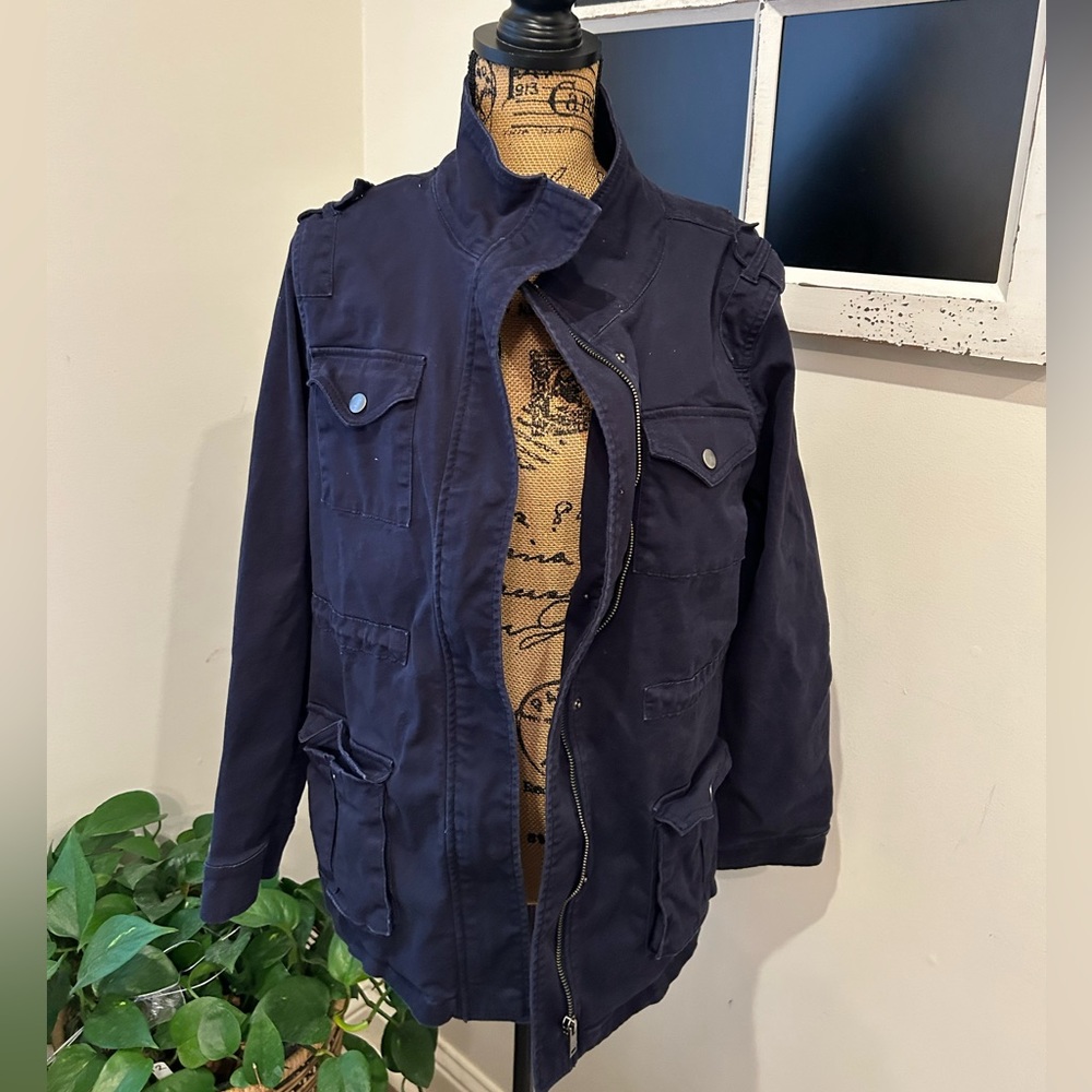 Boutique Market & Spruce size large navy utility style jacket - Picture 1 of 3